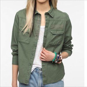 BDG Army Green Button Down Shirt